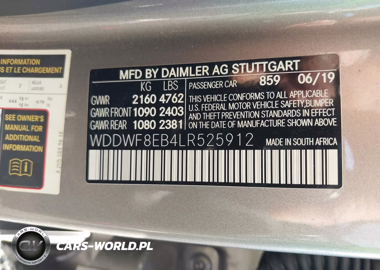 2020 Mercedes-Benz C 300 4Matic VIN:WDDWF8EB4LR525912 - 9
