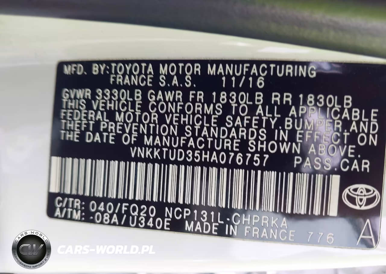 2017 Toyota Yaris L VIN:VNKKTUD35HA076757 - 9