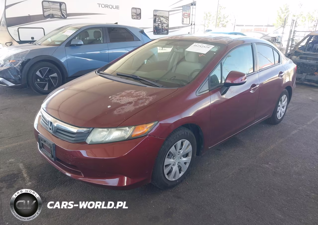 2012 Honda Civic Lx VIN:2HGFB2F50CH591094 - 2
