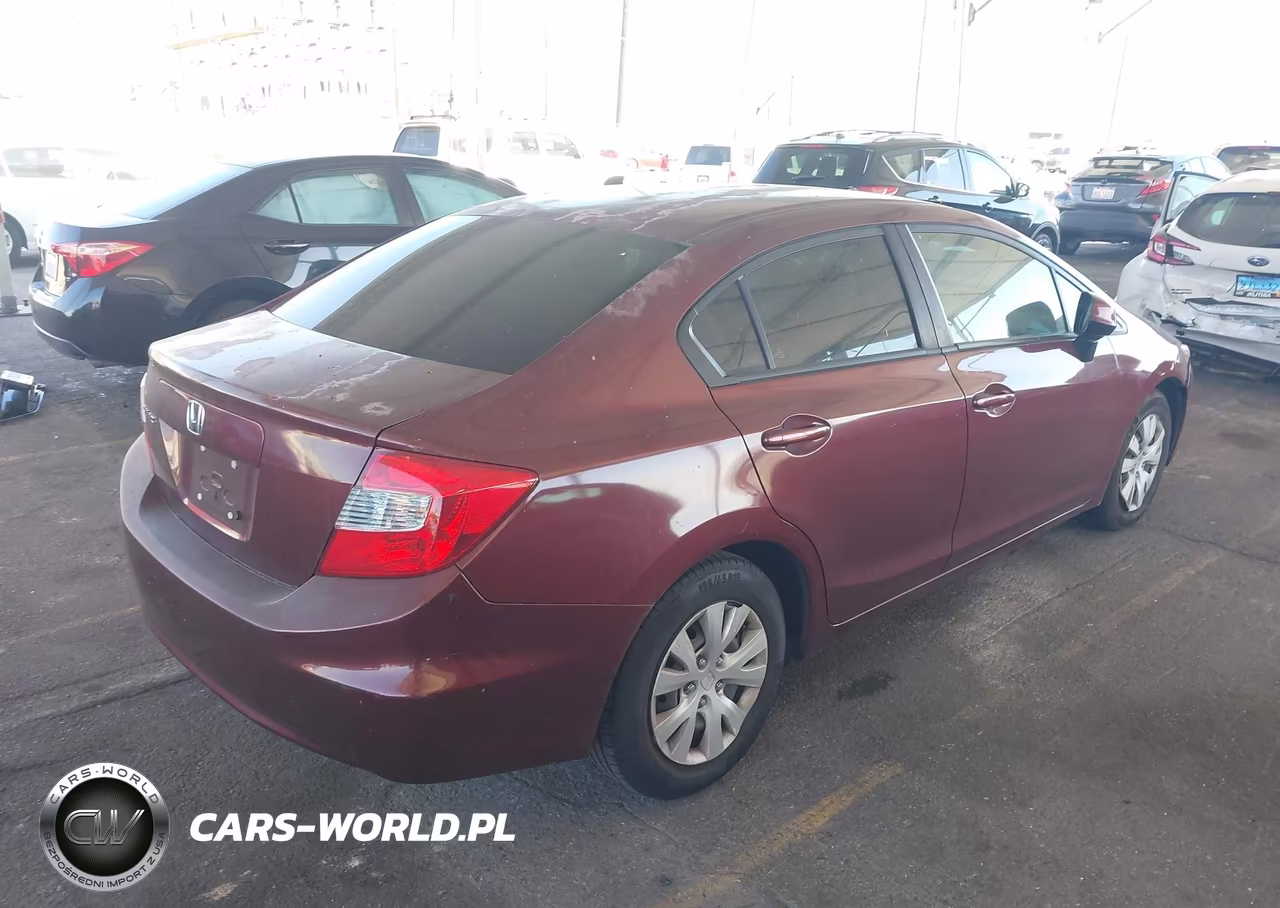 2012 Honda Civic Lx VIN:2HGFB2F50CH591094 - 4