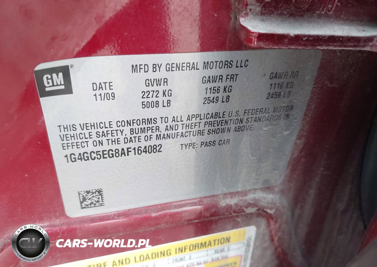 2010 Buick Lacrosse Cxl VIN:1G4GC5EG8AF164082 - 9