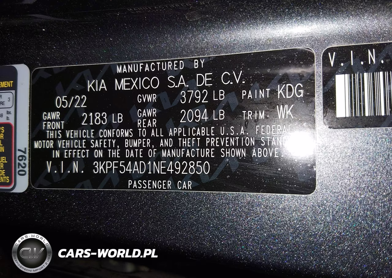 2022 Kia Forte Gt-Line VIN:3KPF54AD1NE492850 - 9