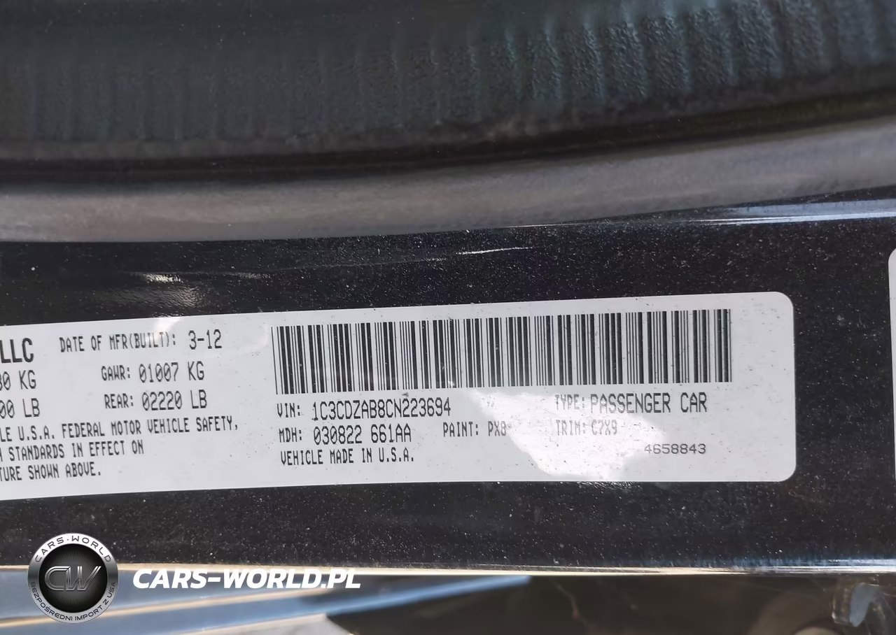 2012 Dodge Avenger Se VIN:1C3CDZAB8CN223694 - 9
