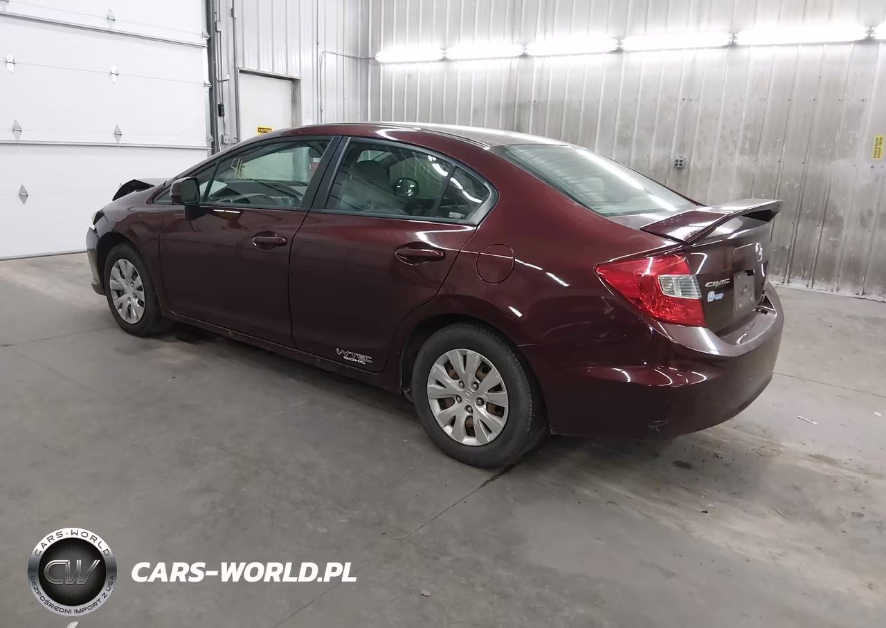 2012 Honda Civic Lx VIN:19XFB2F55CE108886 - 3