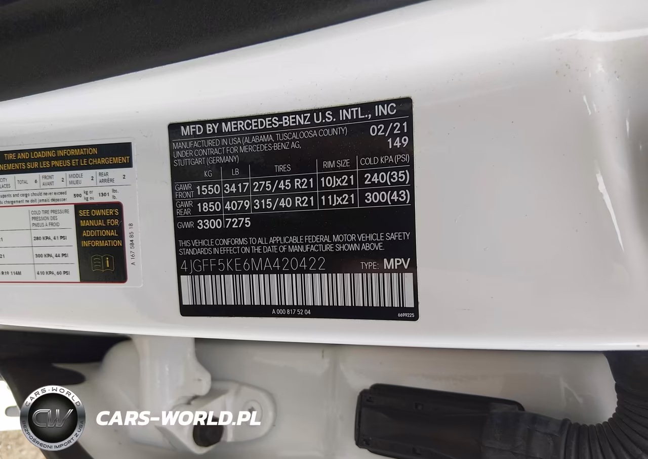 2021 Mercedes-Benz Gls 450 4Matic VIN:4JGFF5KE6MA420422 - 9