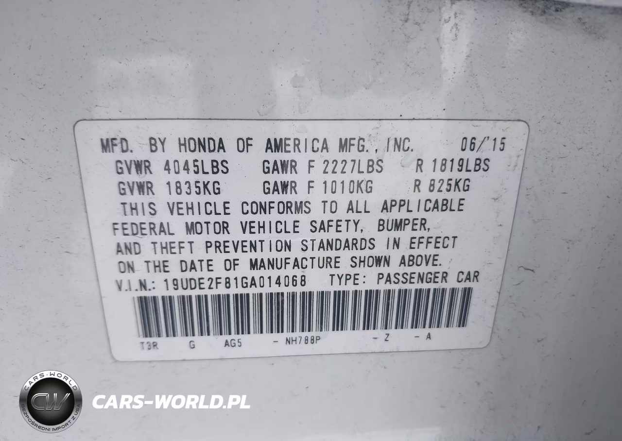 2016 Acura Ilx VIN:19UDE2F81GA014068 - 9