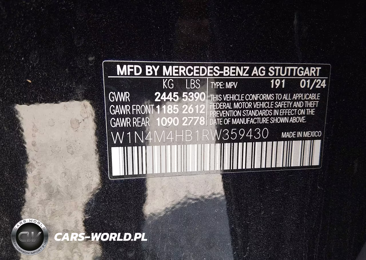 2024 Mercedes-Benz Glb 250 4Matic VIN:W1N4M4HB1RW359430 - 9
