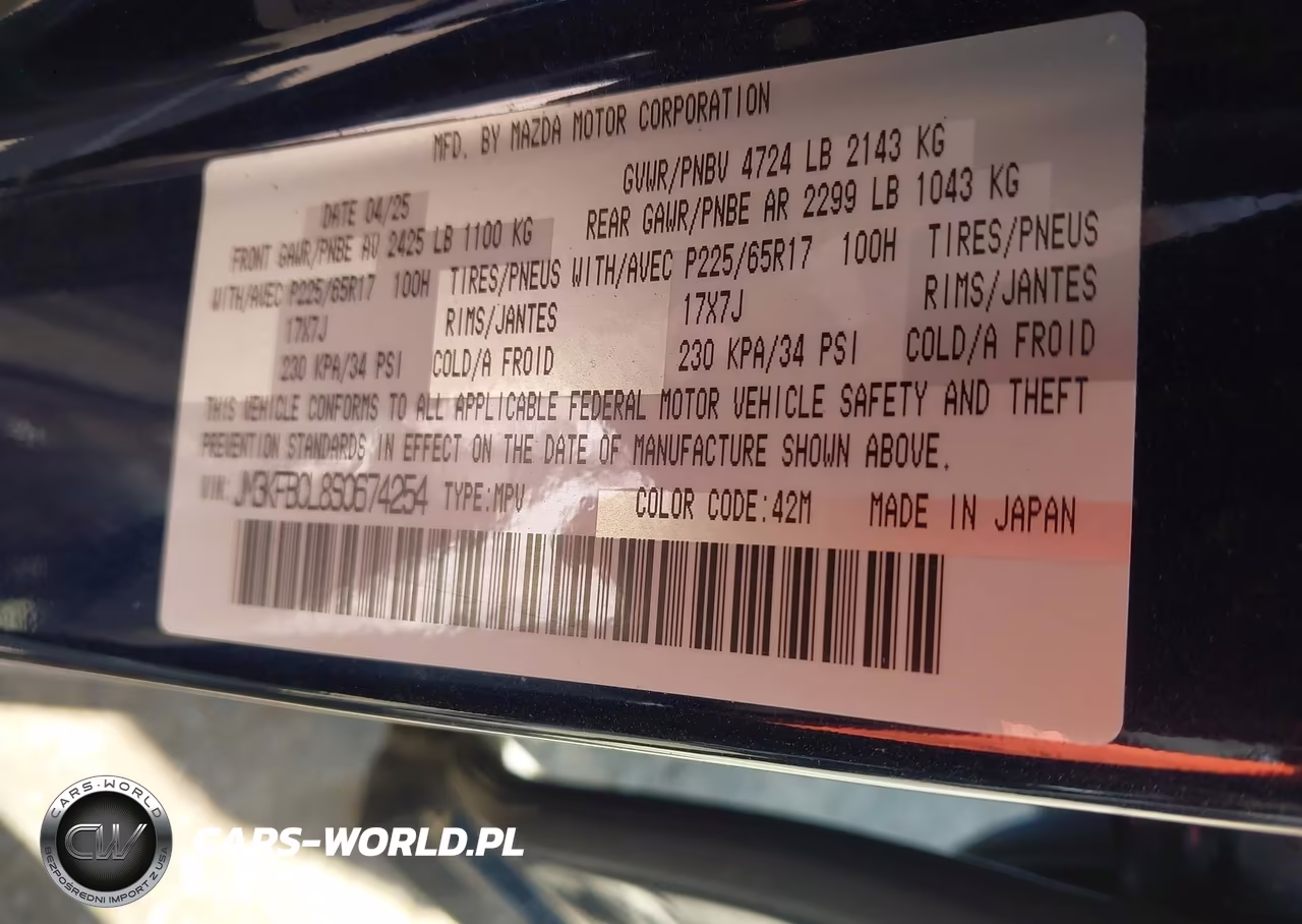 2025 Mazda Cx-5 2.5 S Preferred VIN:JM3KFBCL8S0674254 - 9