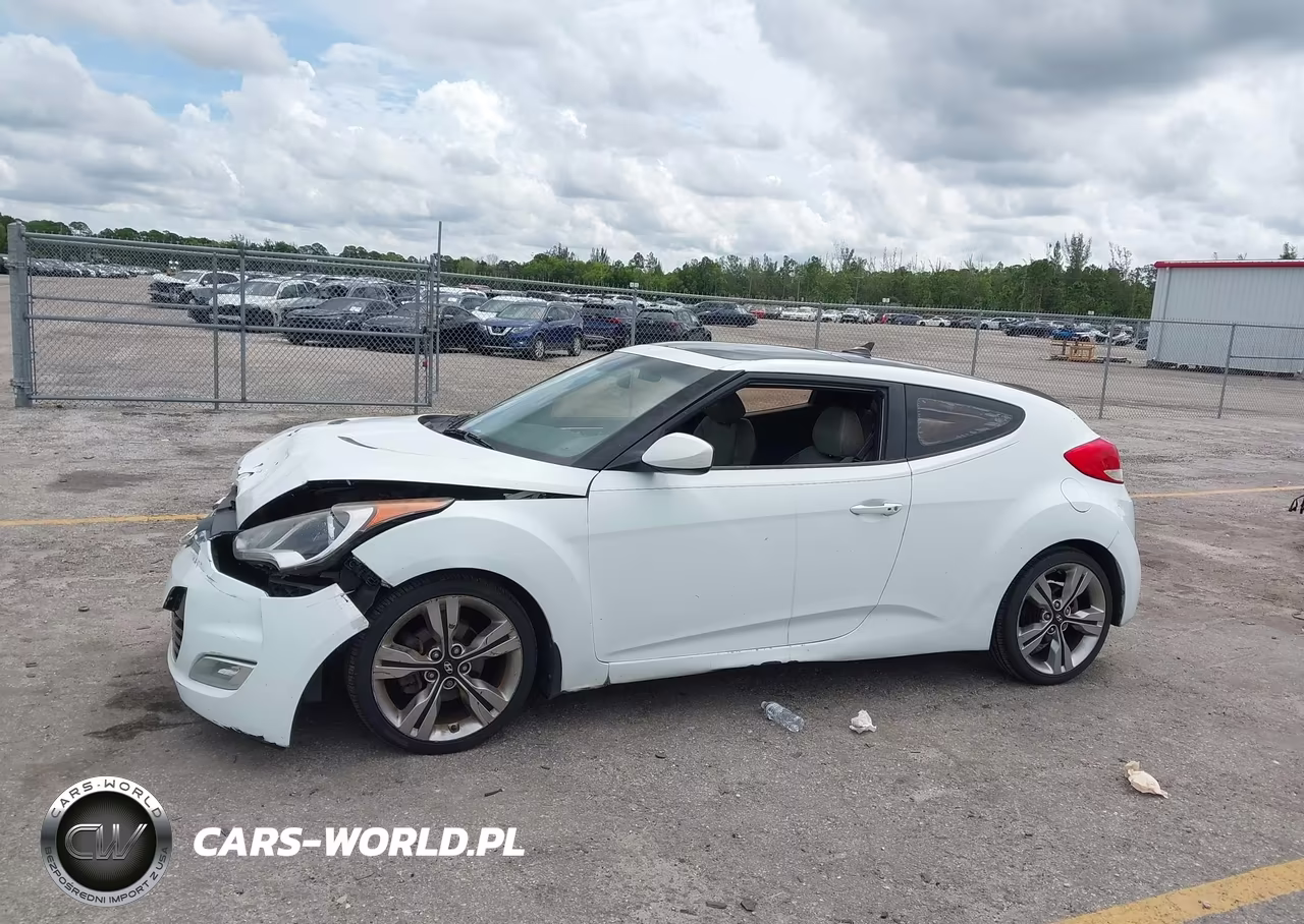 2013 Hyundai Veloster Base W-Gray VIN:KMHTC6AD2DU107490 - 14