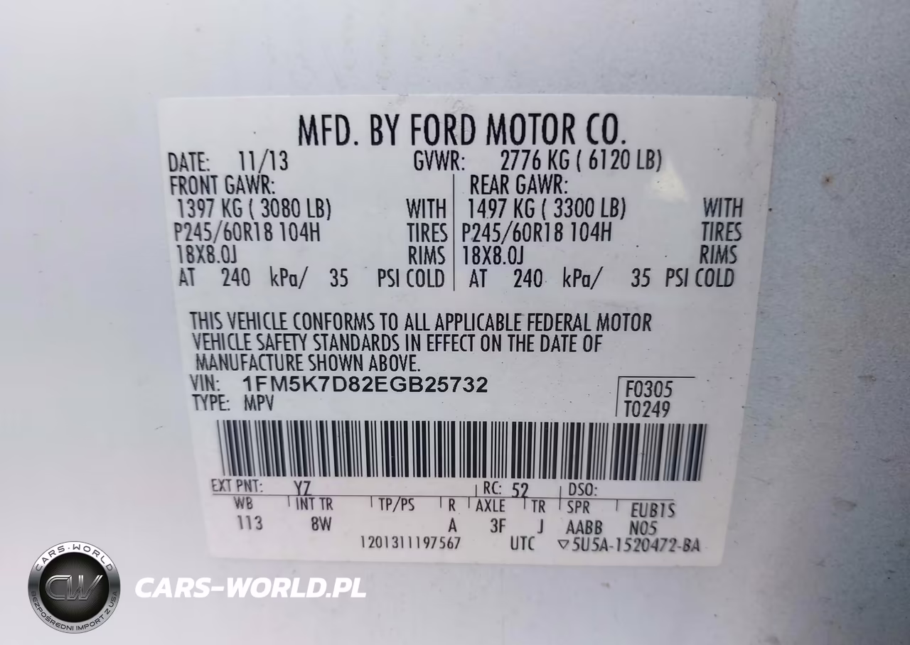 2014 Ford Explorer Xlt VIN:1FM5K7D82EGB25732 - 9