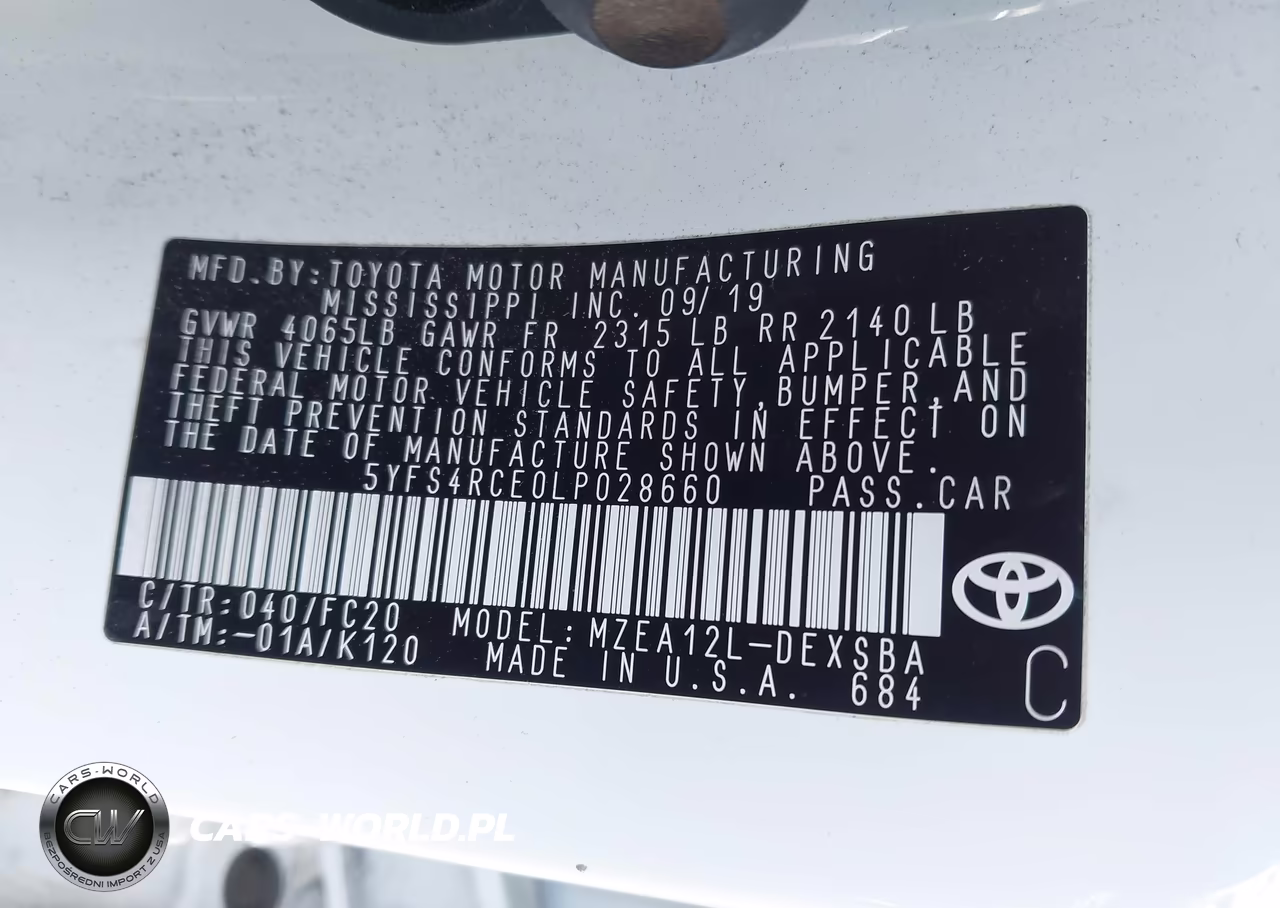 2020 Toyota Corolla Se VIN:5YFS4RCE0LP028660 - 9