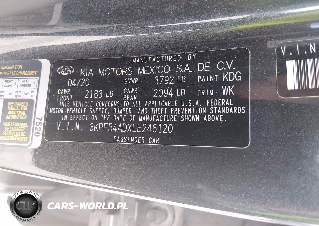 2020 Kia Forte Ex VIN:3KPF54ADXLE246120 - 9