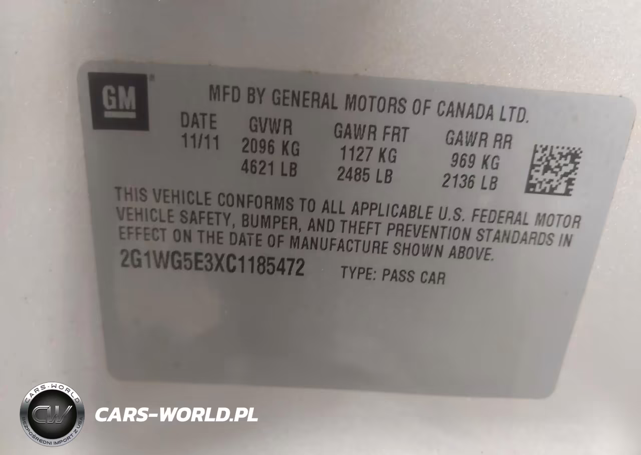 2012 Chevrolet Impala Lt VIN:2G1WG5E3XC1185472 - 9