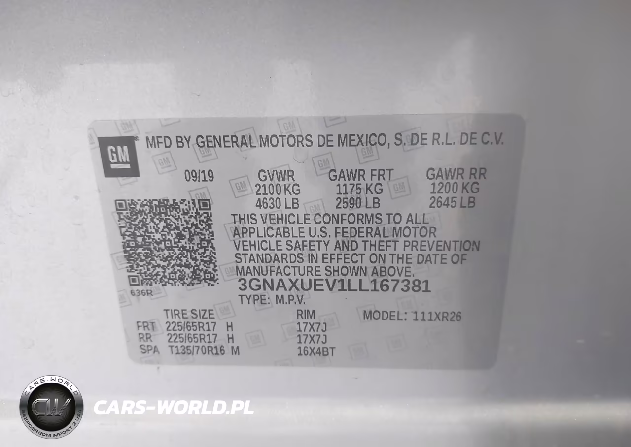 2020 Chevrolet Equinox Awd Lt 1.5L Turbo VIN:3GNAXUEV1LL167381 - 9