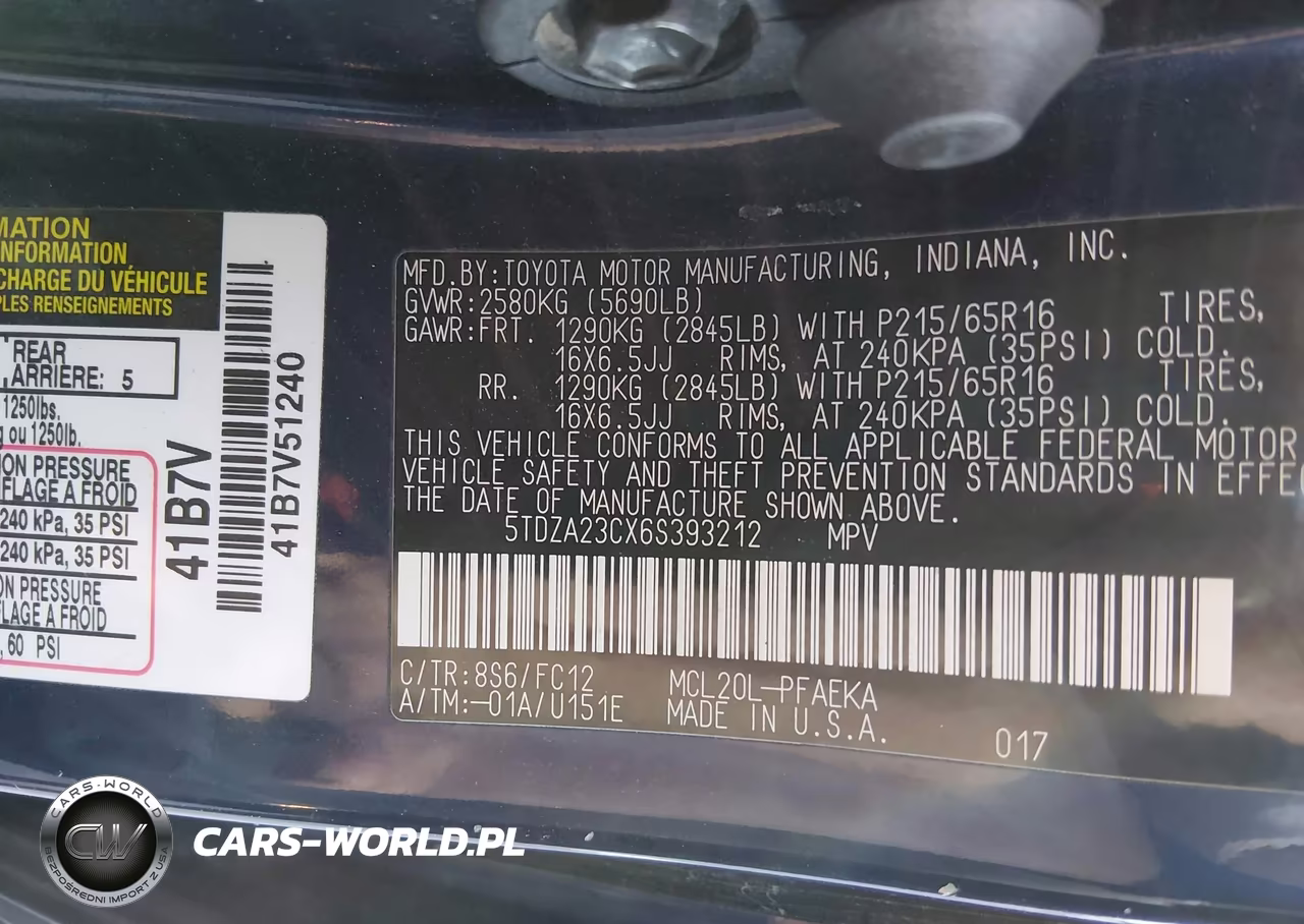 2006 Toyota Sienna Le VIN:5TDZA23CX6S393212 - 9