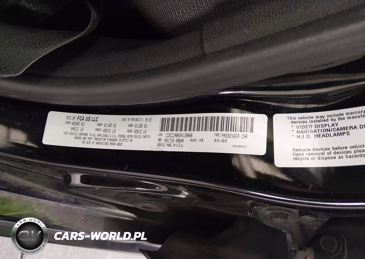 2016 Chrysler 200 Limited VIN:1C3CCCAB0GN129606 - 9