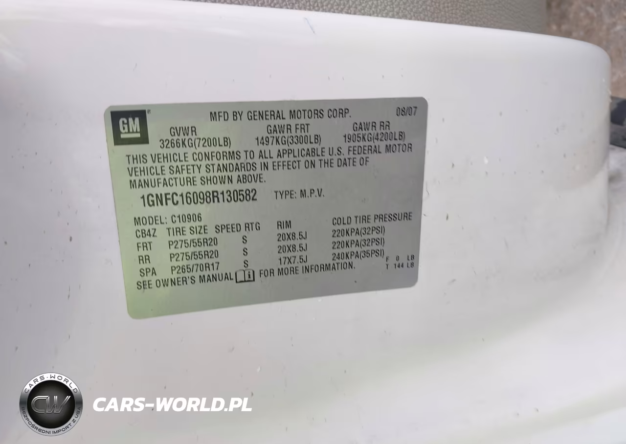 2008 Chevrolet Suburban 1500 Lt VIN:1GNFC16098R130582 - 9