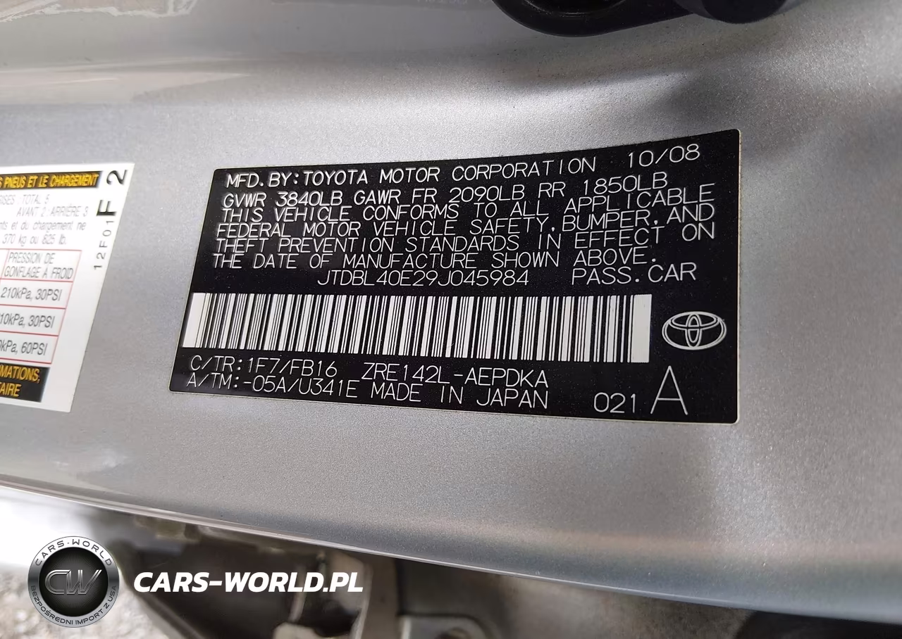 2009 Toyota Corolla Le VIN:JTDBL40E29J045984 - 9