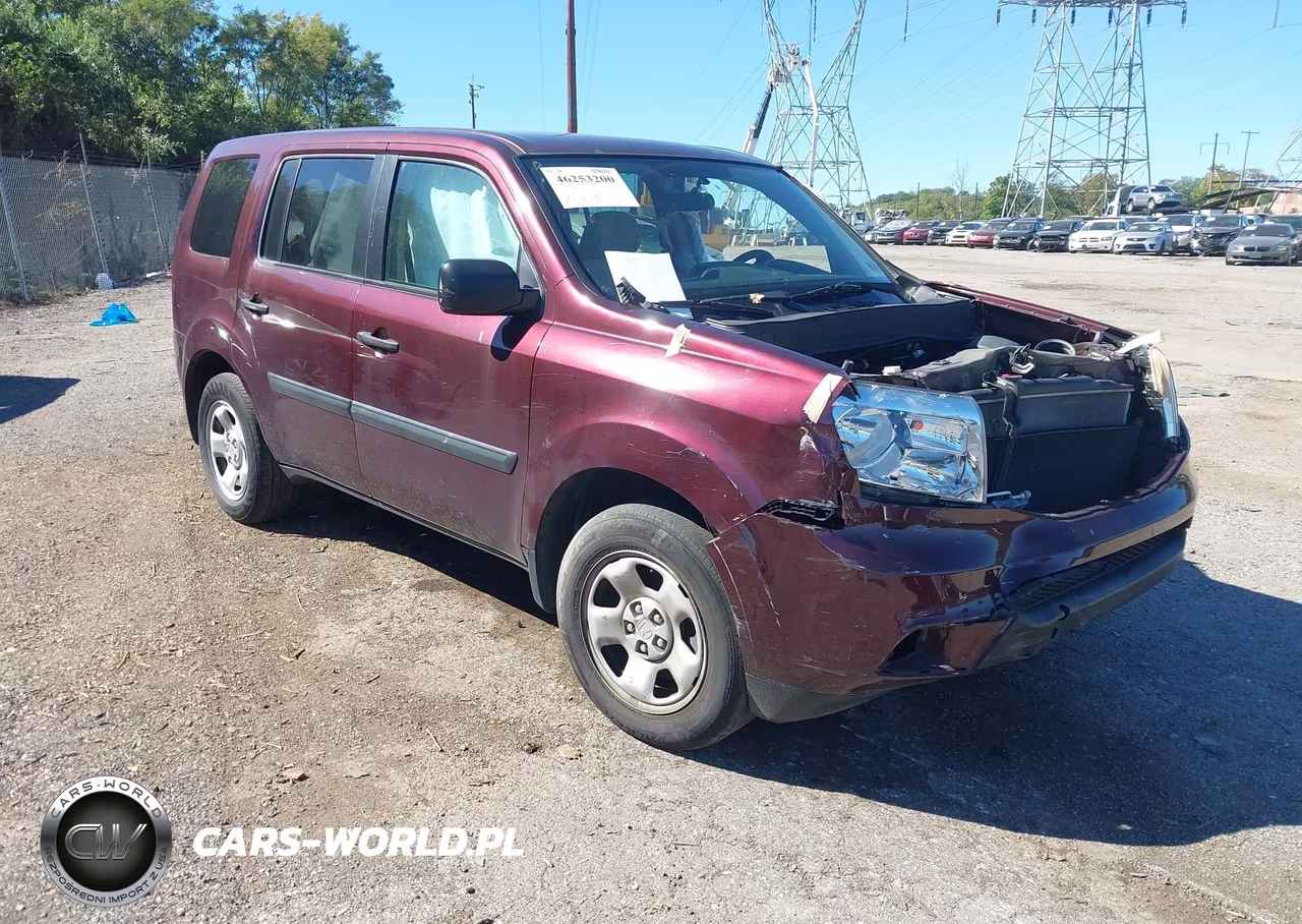 2015 Honda Pilot Lx VIN:5FNYF4H20FB003361 - 1