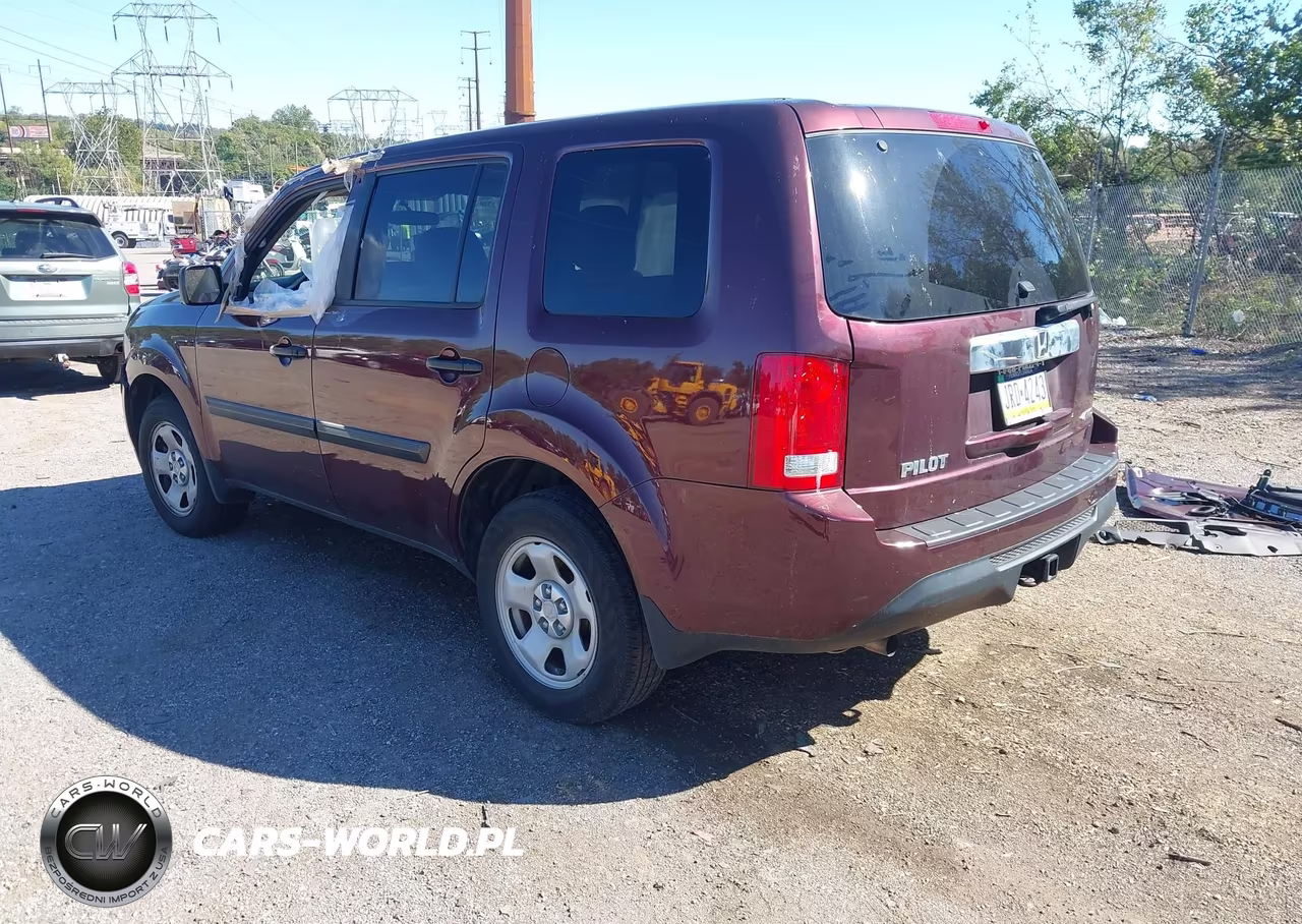 2015 Honda Pilot Lx VIN:5FNYF4H20FB003361 - 3