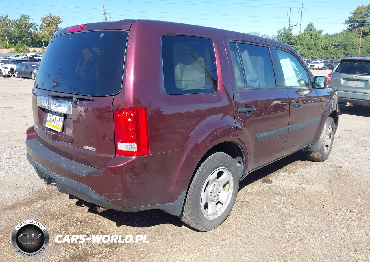 2015 Honda Pilot Lx VIN:5FNYF4H20FB003361 - 4