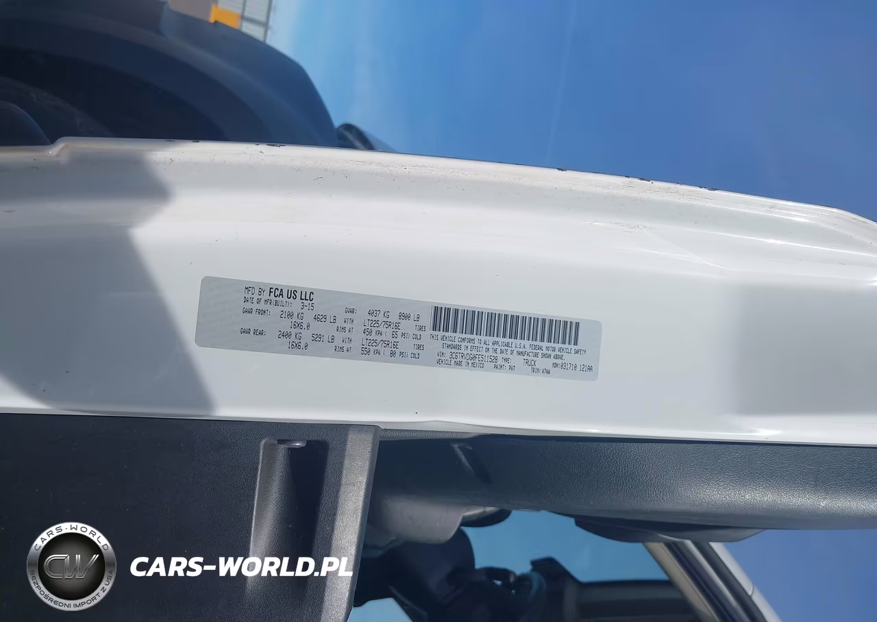 2015 Ram Promaster 2500 High Roof VIN:3C6TRVDG0FE511528 - 9