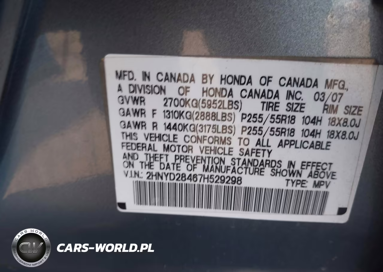 2007 Acura Mdx Technology Package VIN:2HNYD28467H529298 - 9
