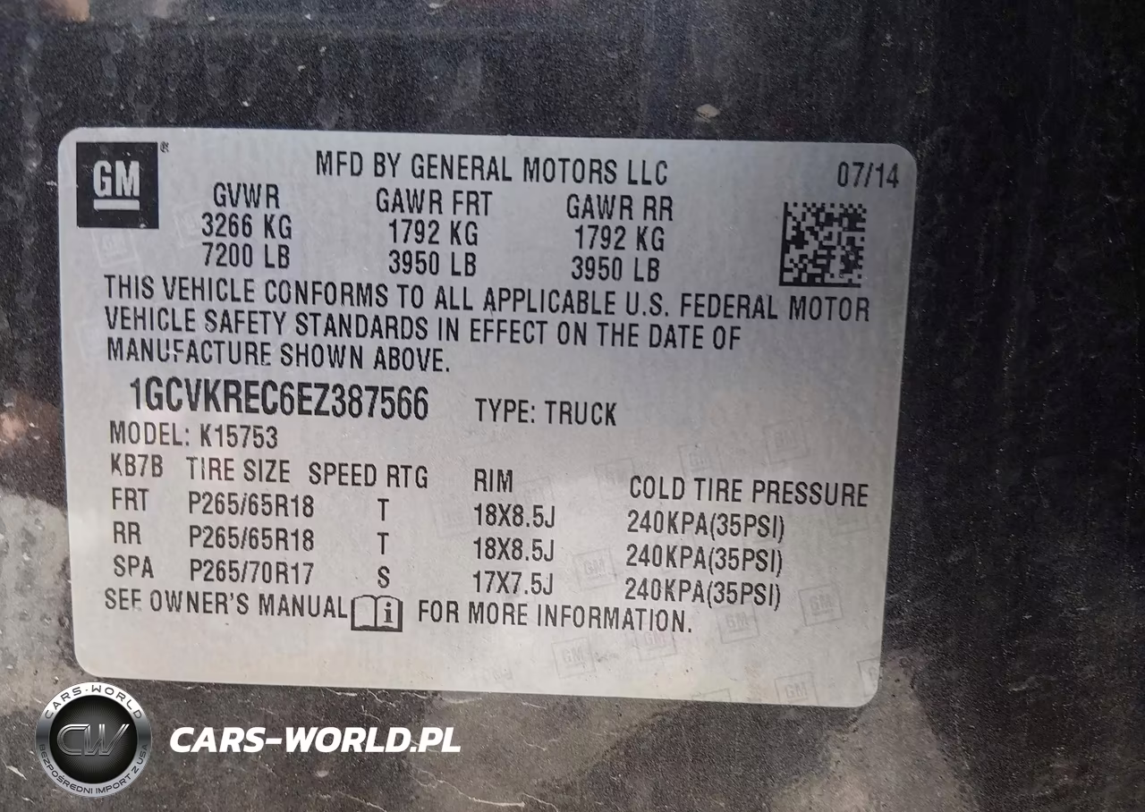 2014 Chevrolet Silverado 1500 2Lt VIN:1GCVKREC6EZ387566 - 9