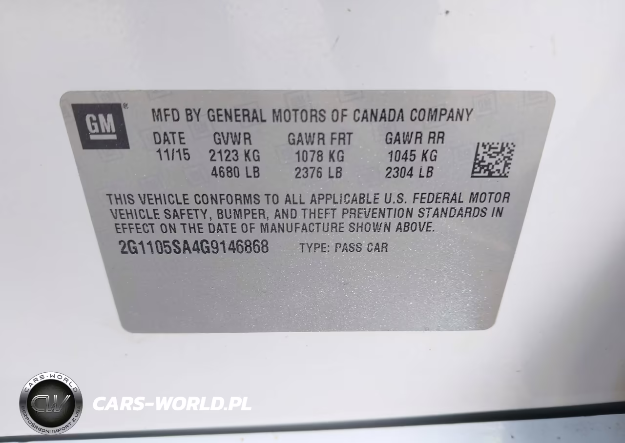 2016 Chevrolet Impala 1Lt VIN:2G1105SA4G9146868 - 9