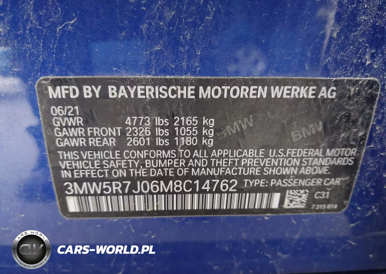 2021 BMW 330I xDrive VIN:3MW5R7J06M8C14762 - 9