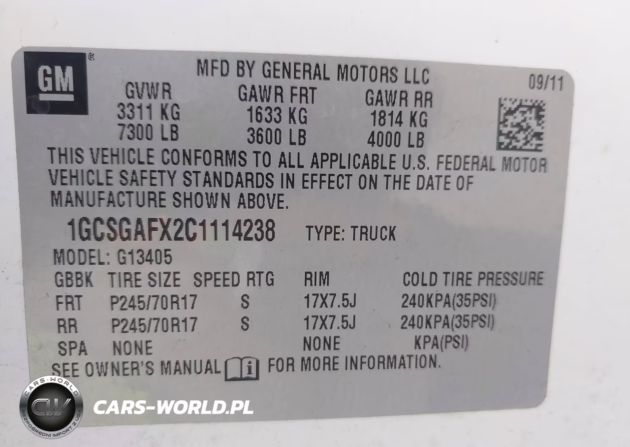 2012 Chevrolet Express 1500 Work Van VIN:1GCSGAFX2C1114238 - 9