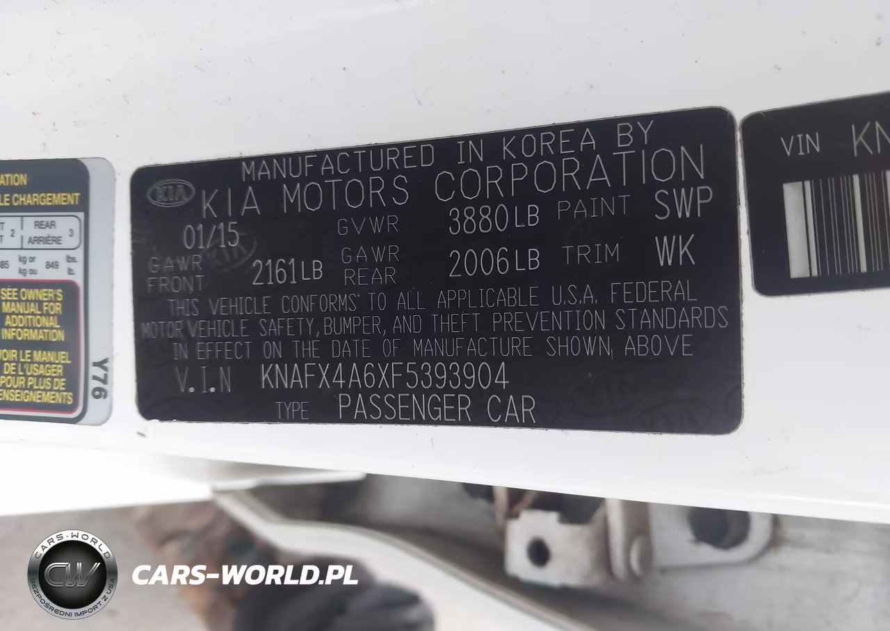 2015 Kia Forte Lx VIN:KNAFX4A6XF5393904 - 9