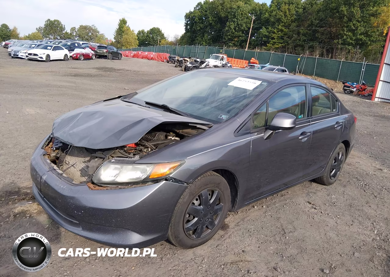 2012 Honda Civic Lx VIN:2HGFB2F52CH309893 - 2