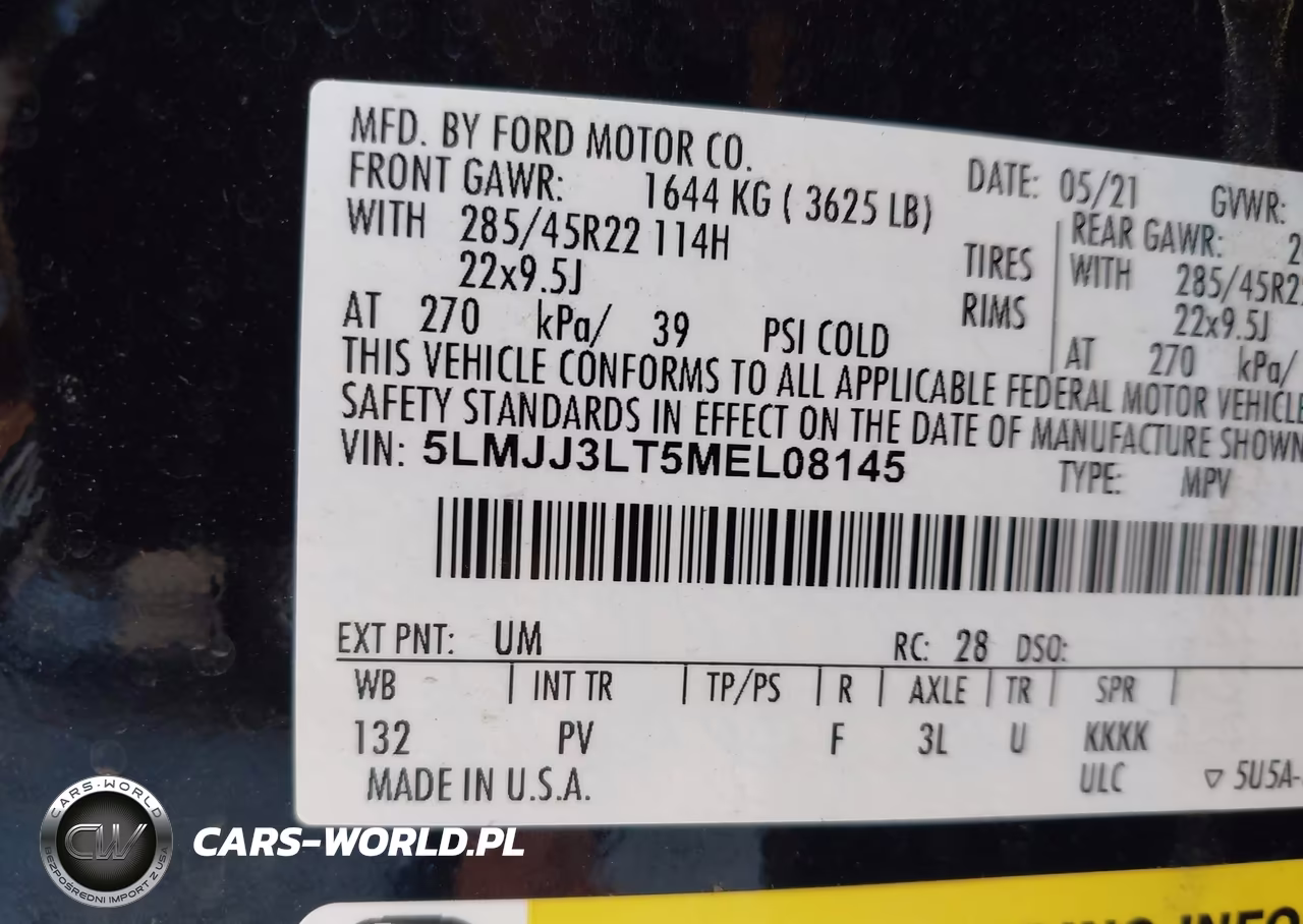2021 Lincoln Navigator Reserve L VIN:5LMJJ3LT5MEL08145 - 9