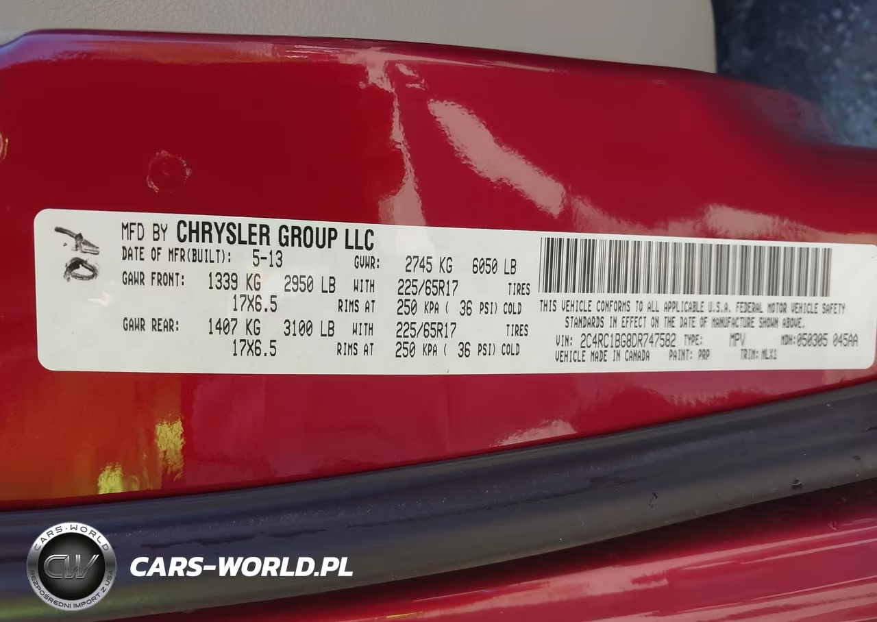 2013 Chrysler Town & Country Touring VIN:2C4RC1BG8DR747582 - 9