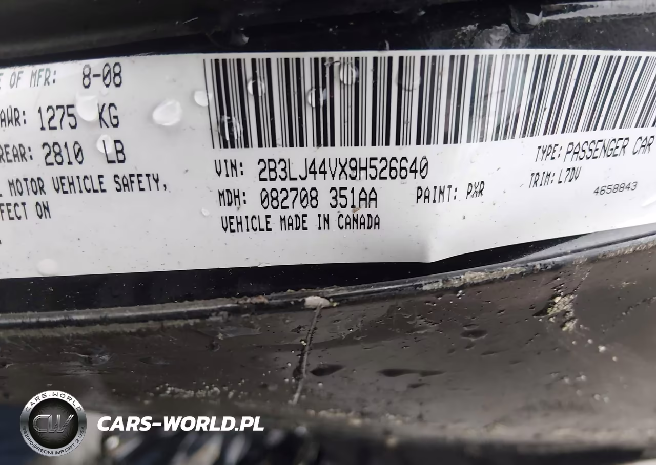 2009 Dodge Challenger Se VIN:2B3LJ44VX9H526640 - 9