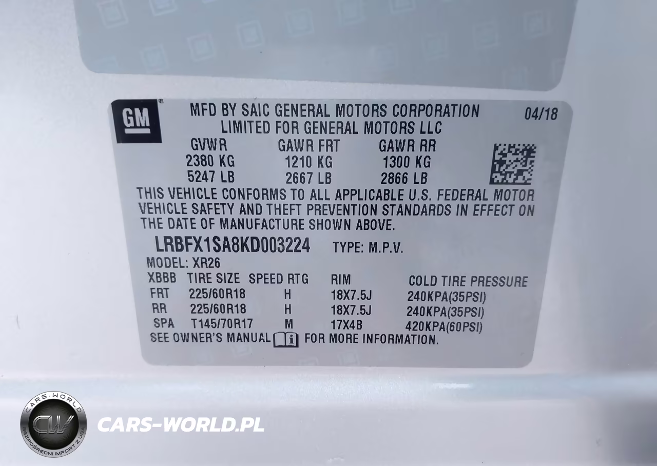 2019 Buick Envision Awd Preferred VIN:LRBFX1SA8KD003224 - 9