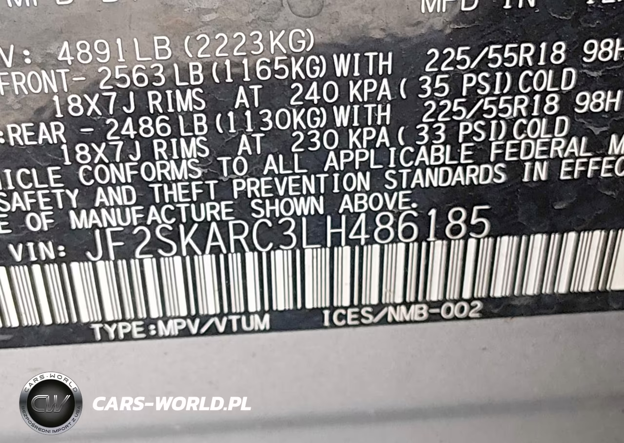 2020 Subaru Forester Sport VIN:JF2SKARC3LH486185 - 9