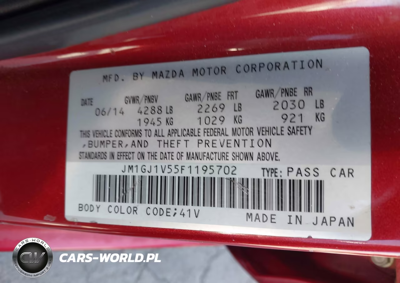 2015 Mazda Mazda6 I Touring VIN:JM1GJ1V55F1195702 - 9