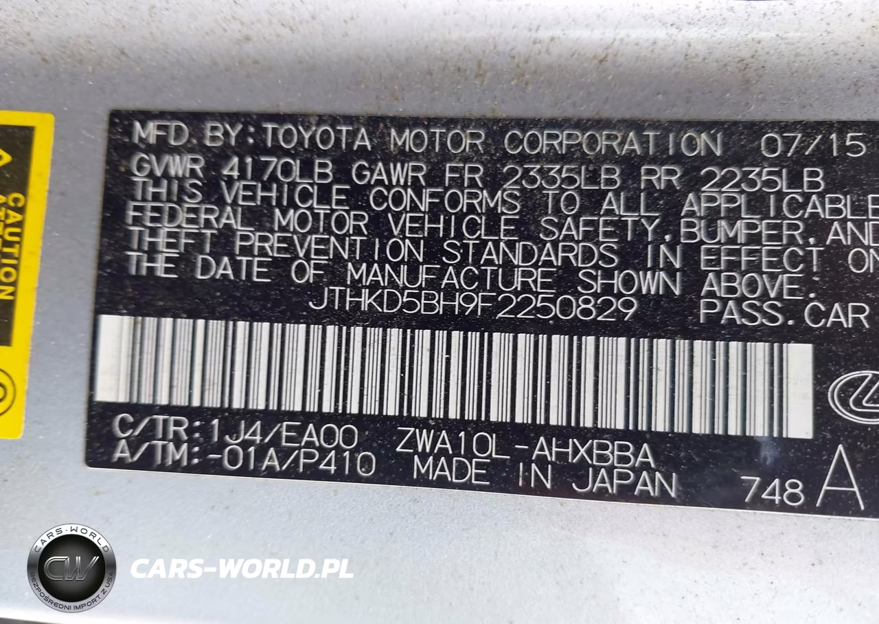 2015 Lexus Ct 200H VIN:JTHKD5BH9F2250829 - 9