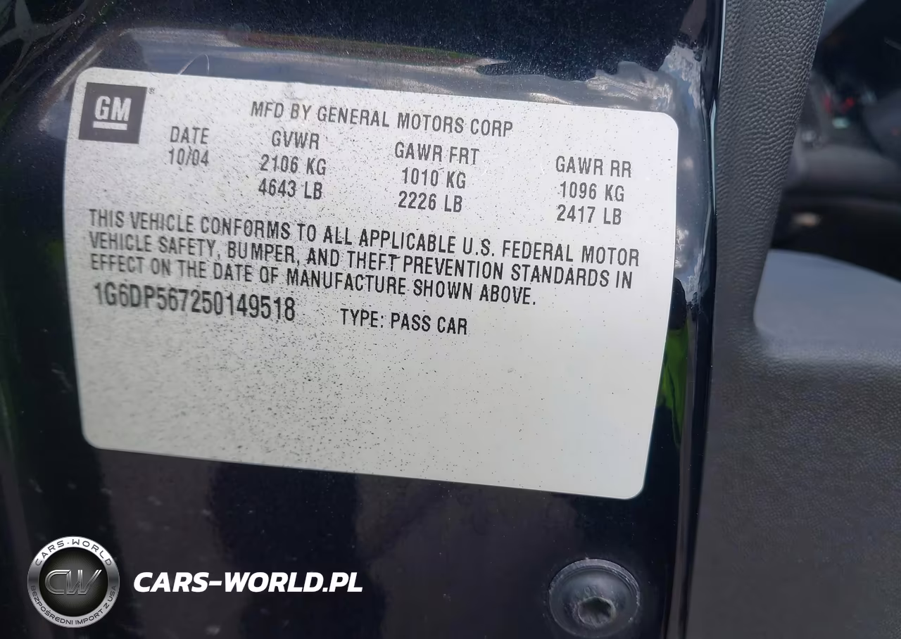 2005 Cadillac Cts Standard VIN:1G6DP567250149518 - 9