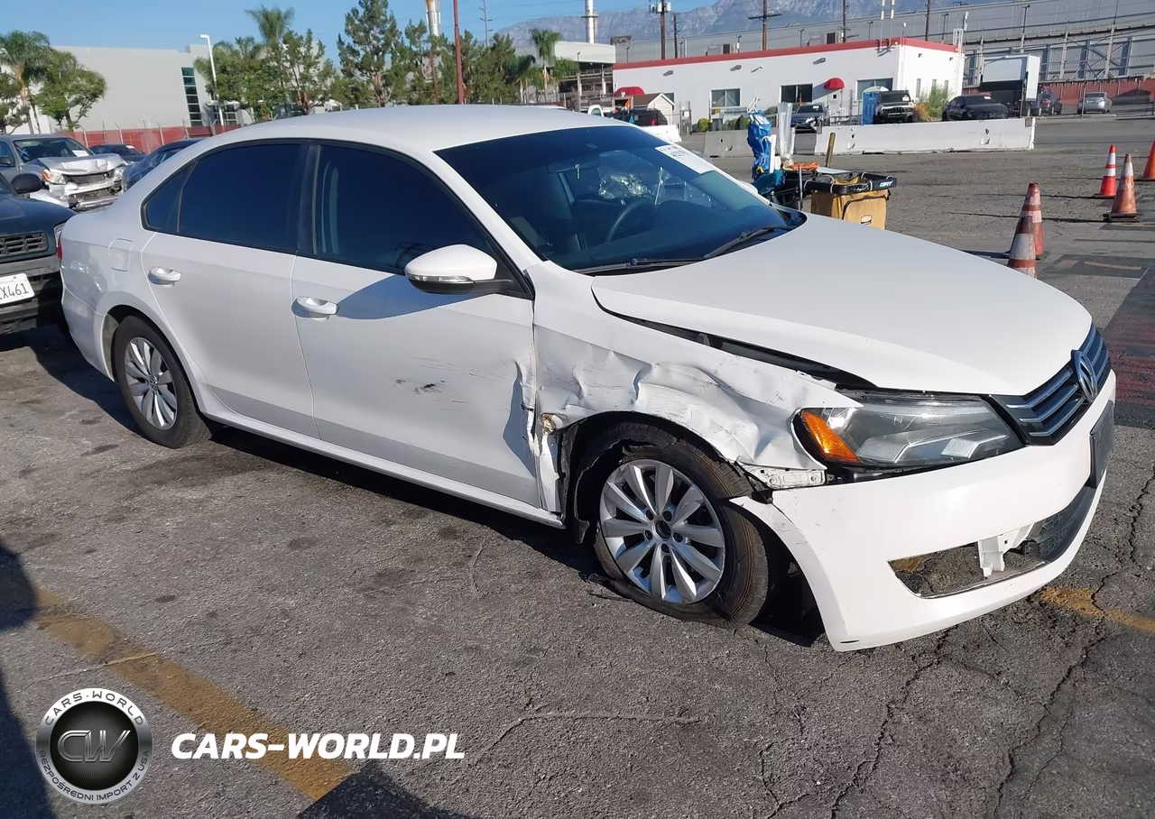 2012 Volkswagen Passat 2.5L S VIN:1VWAP7A36CC099067 - 1