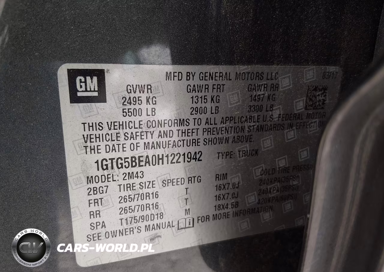 2017 GMC Canyon VIN:1GTG5BEA0H1221942 - 9