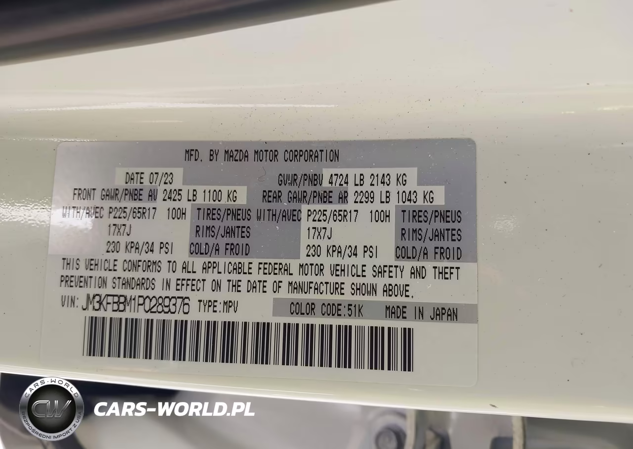 2023 Mazda Cx-5 2.5 S Select VIN:JM3KFBBM1P0289376 - 9