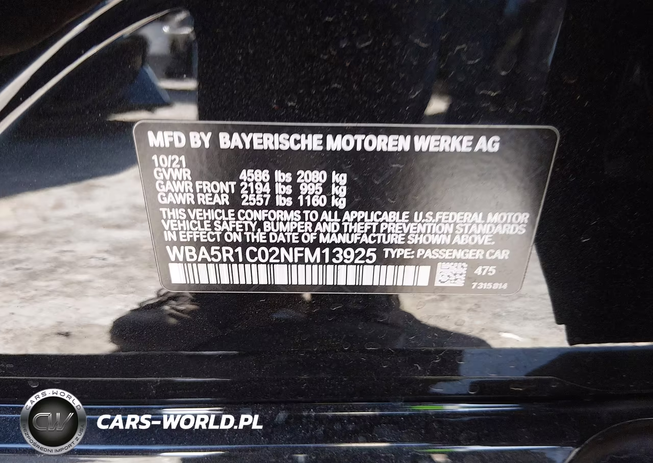 2022 BMW 330I VIN:WBA5R1C02NFM13925 - 9