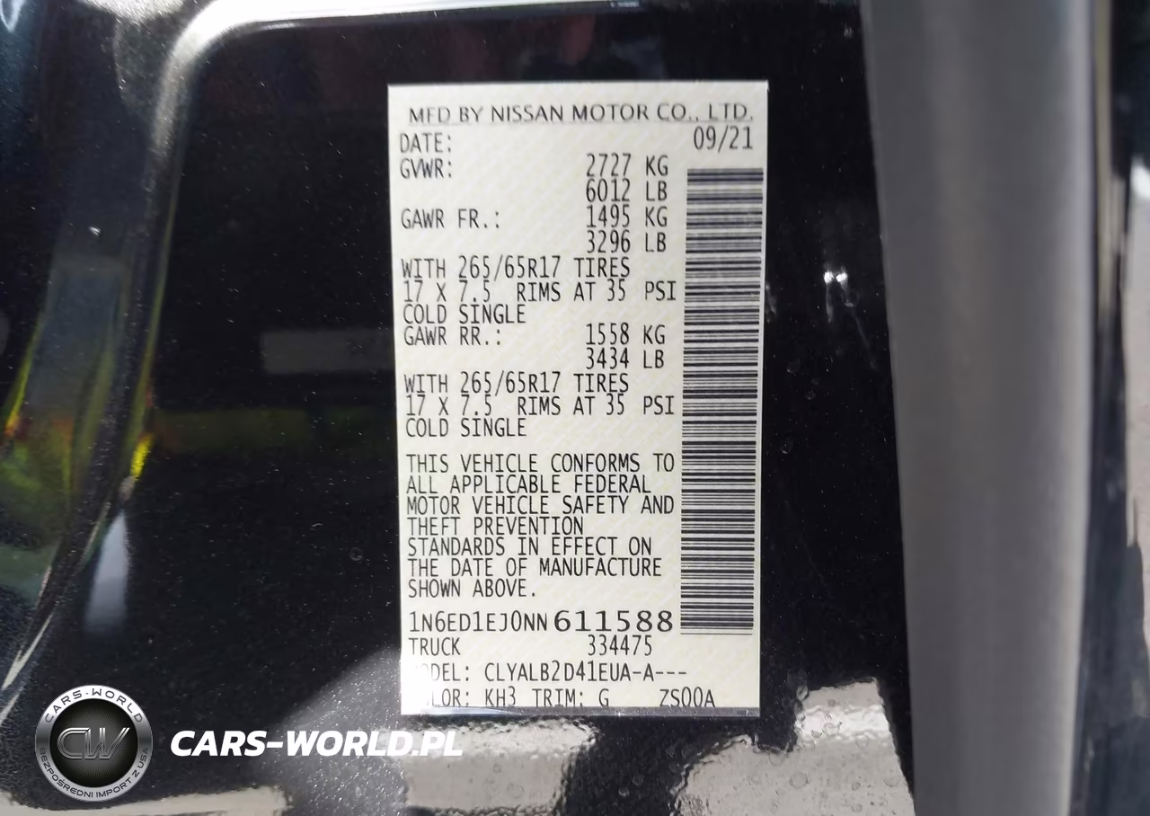2022 Nissan Frontier Sv 4X2 VIN:1N6ED1EJ0NN611588 - 17