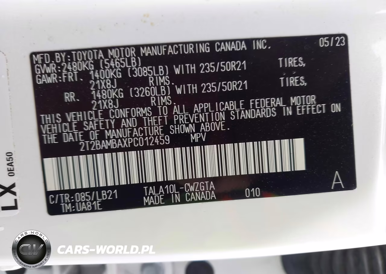 2023 Lexus Rx 350 Premium Plus VIN:2T2BAMBAXPC012459 - 9