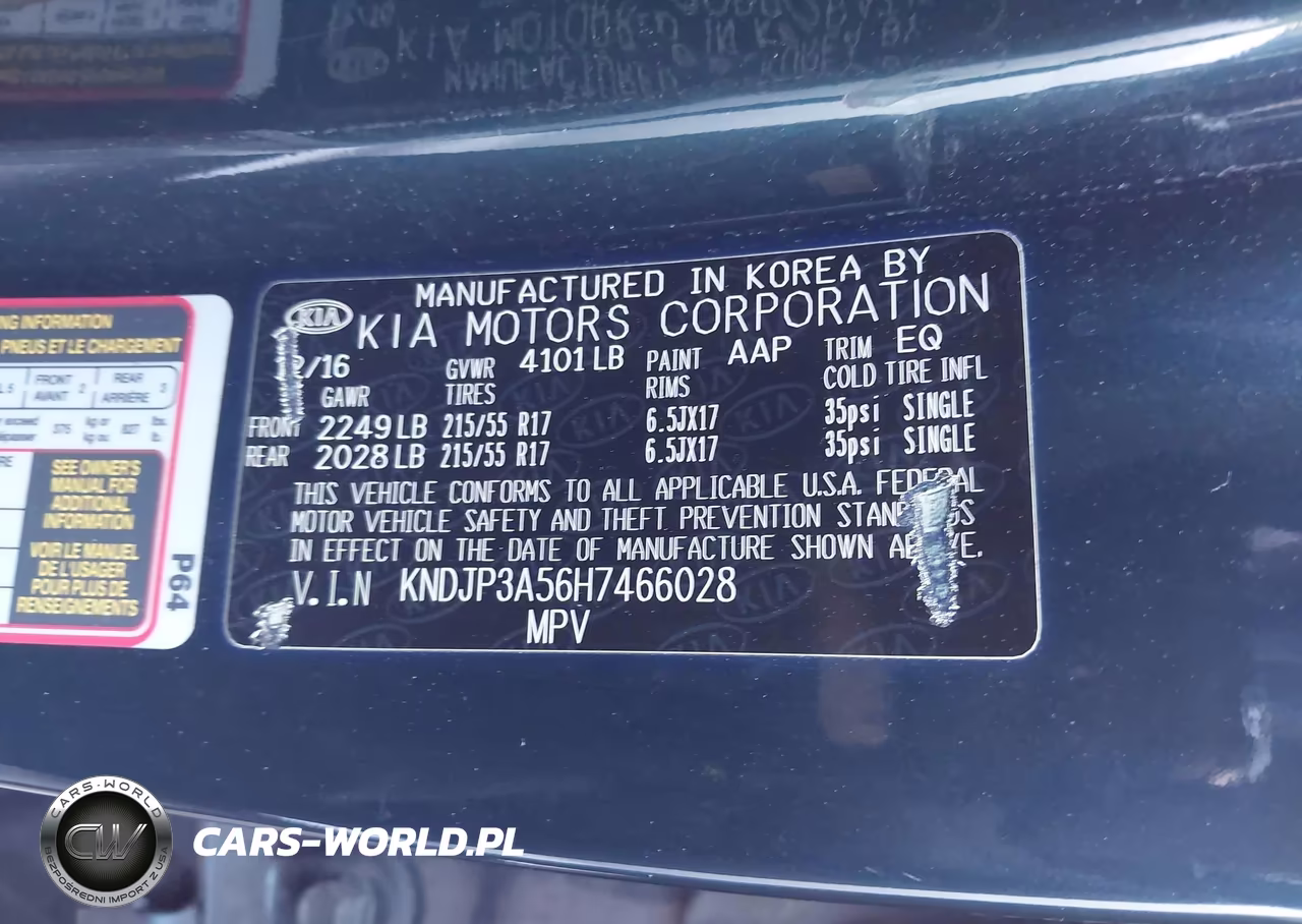 2017 Kia Soul + VIN:KNDJP3A56H7466028 - 9