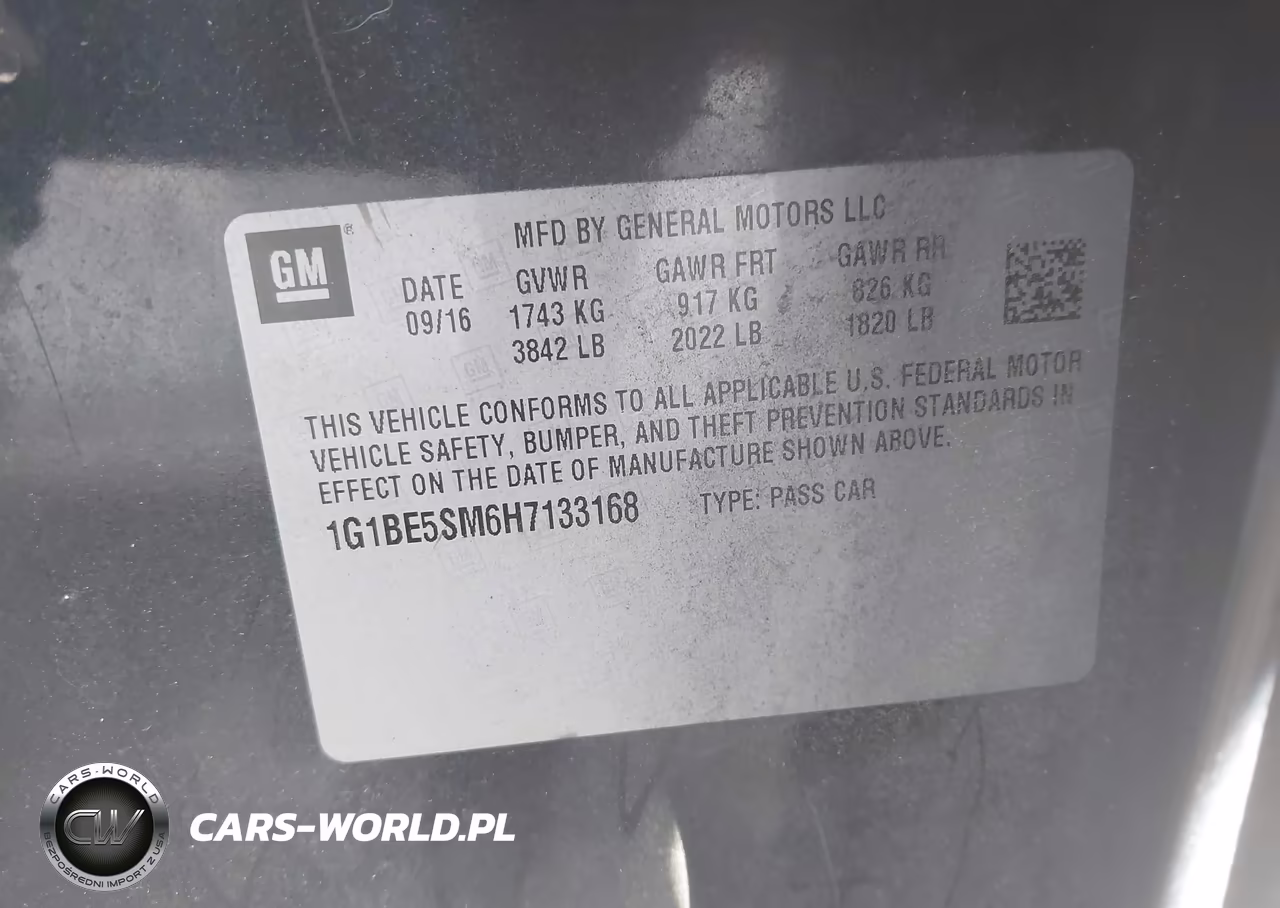2017 Chevrolet Cruze Lt Auto VIN:1G1BE5SM6H7133168 - 9