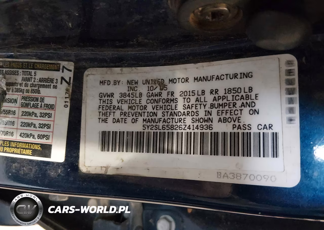 2006 Pontiac Vibe VIN:5Y2SL65826Z414936 - 9